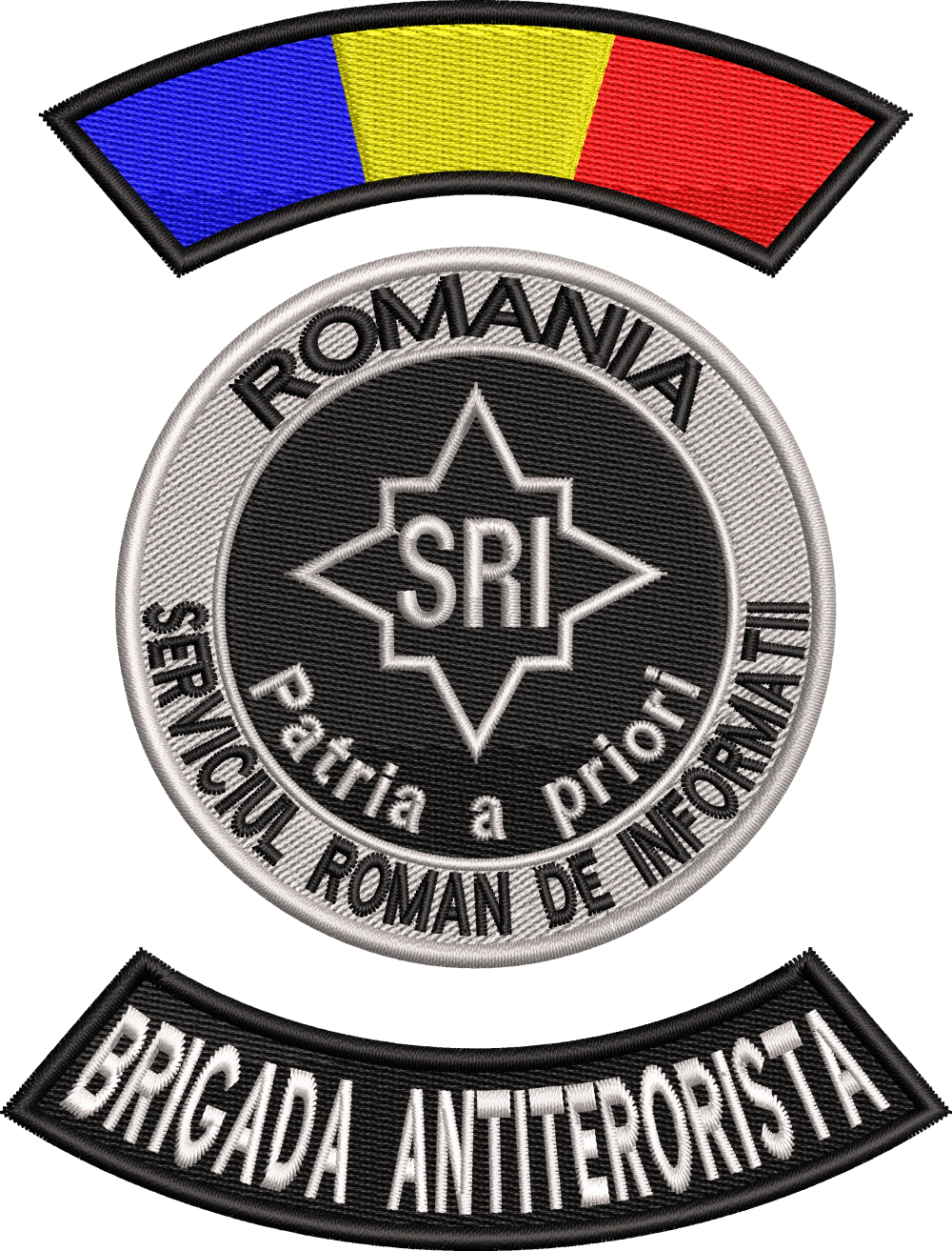 EMBLEMA SERVICIUL ROMAN DE INFORMATII SRI, SUBOFITERI BRIGADA ANTITERORISTA